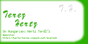 terez hertz business card